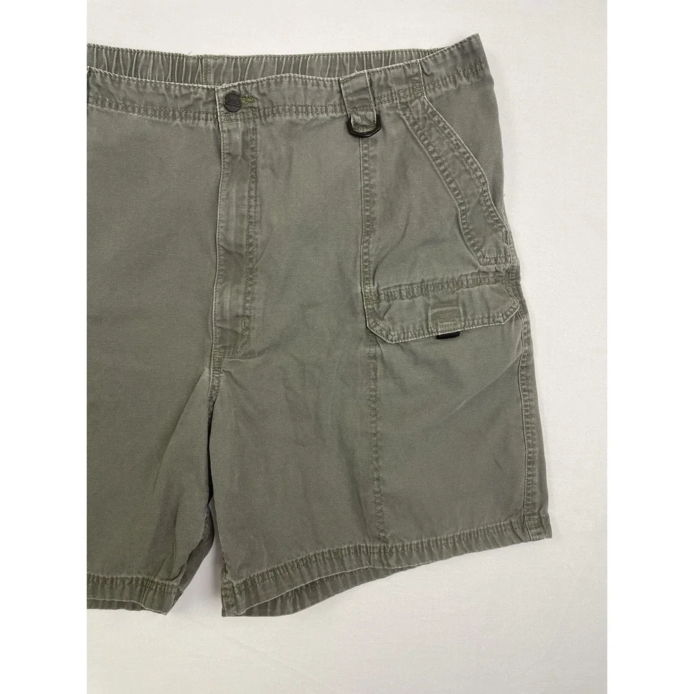 Wrangler‎ Authentic Issue Cargo Shorts Men 44* Olive Green Utility Outdoor